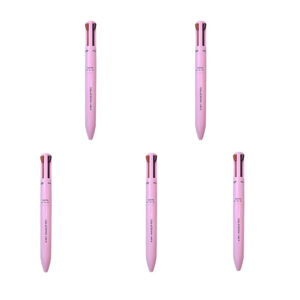 4 in 1 Multi Effect Makeup Pen Multi-Function Eyebrow Pencil Eyeliner Highlighter Lip Liner Lip Gloss Cosmetics Pen Make up Tool