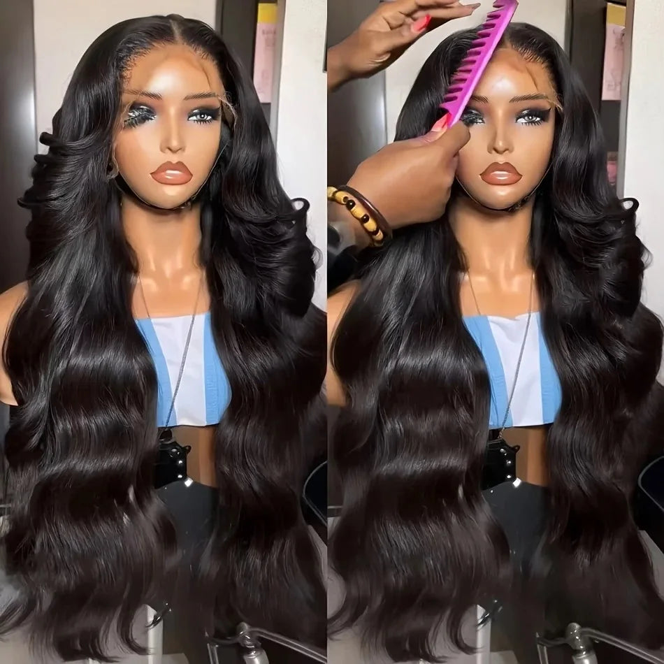 38Inch Glueless Wigs Human Hair Body Wave 13X6 HD Lace Frontal Wig Pre Pluck 13X4 Brazilian Body Wave Lace Front Human Hair Wigs