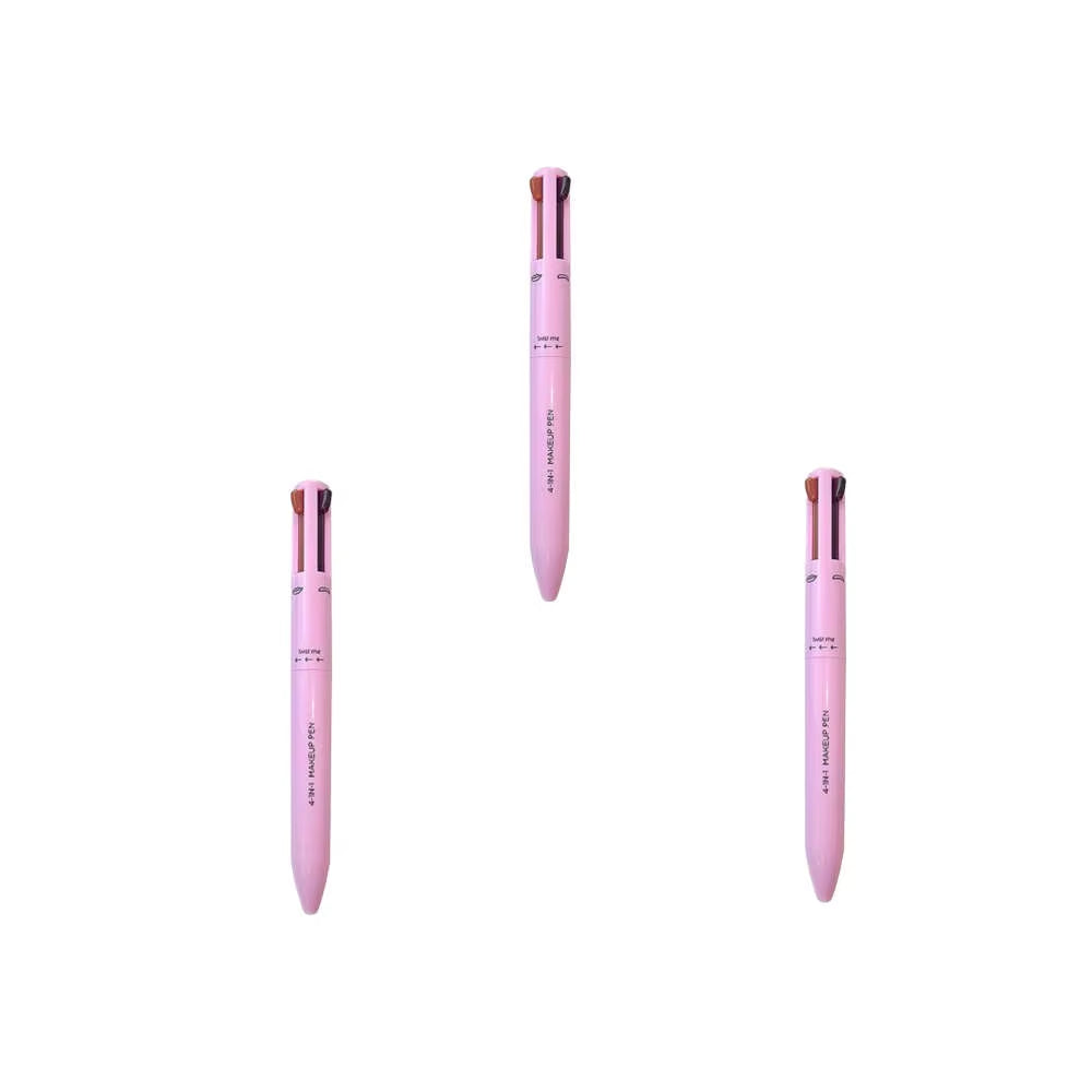 4 in 1 Multi Effect Makeup Pen Multi-Function Eyebrow Pencil Eyeliner Highlighter Lip Liner Lip Gloss Cosmetics Pen Make up Tool