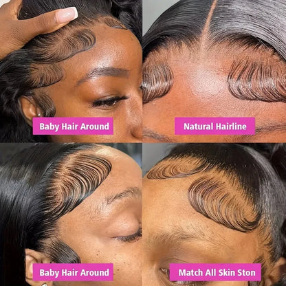 38Inch Glueless Wigs Human Hair Body Wave 13X6 HD Lace Frontal Wig Pre Pluck 13X4 Brazilian Body Wave Lace Front Human Hair Wigs