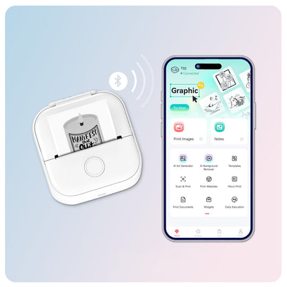 T02 Inkless Mini Printer