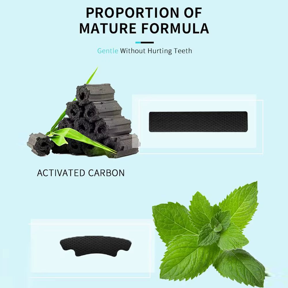 14Pcs/Box Teeth Whitening Strip Charcoal Teeth Whitening Strips Remove Coffee Tea Stains Tooth Whitening Kit Dental Bleaching