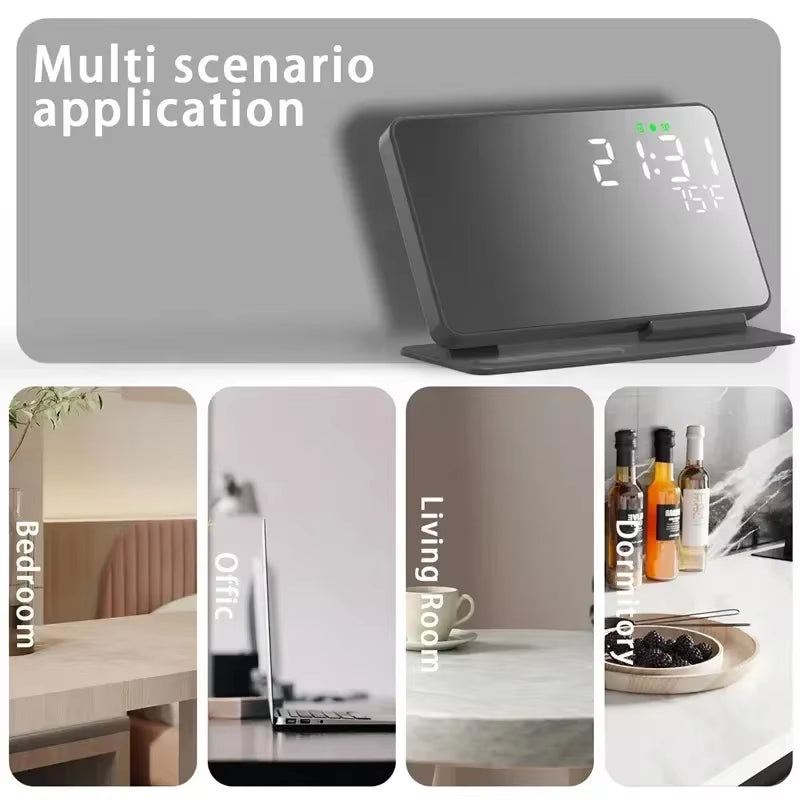 3 in 1 Wireless Charger for Apple Samsung Galaxy Watch 6 5 Pro S24 S23 S22 Fast Charging Station Alarm Clock Phone Charger Stand