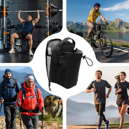 Magnetic Gym Bag Large Capacity Carrier Bag with Phone Pocket Portable Gym Water Bottle Pouch Gym Accessories Organizer for Men