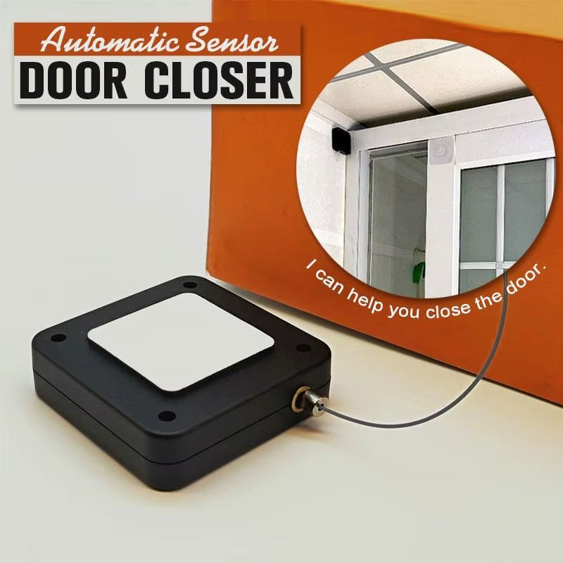Door Closer Automatic Door Closer Punch-Free Automatic Drawstring Door Closer Bracket Door Automatic Closer